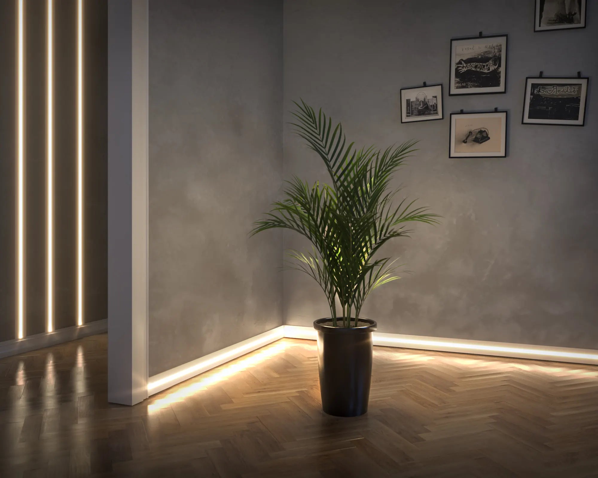 PROFILO ARD - BATTISCOPA SERIE LUCE JX184 2700x17x100mm