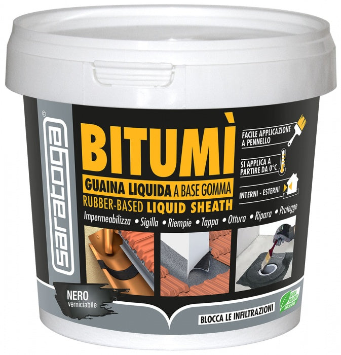 BITUMI' Guaina Liquida NERO SARATOGA ML.750