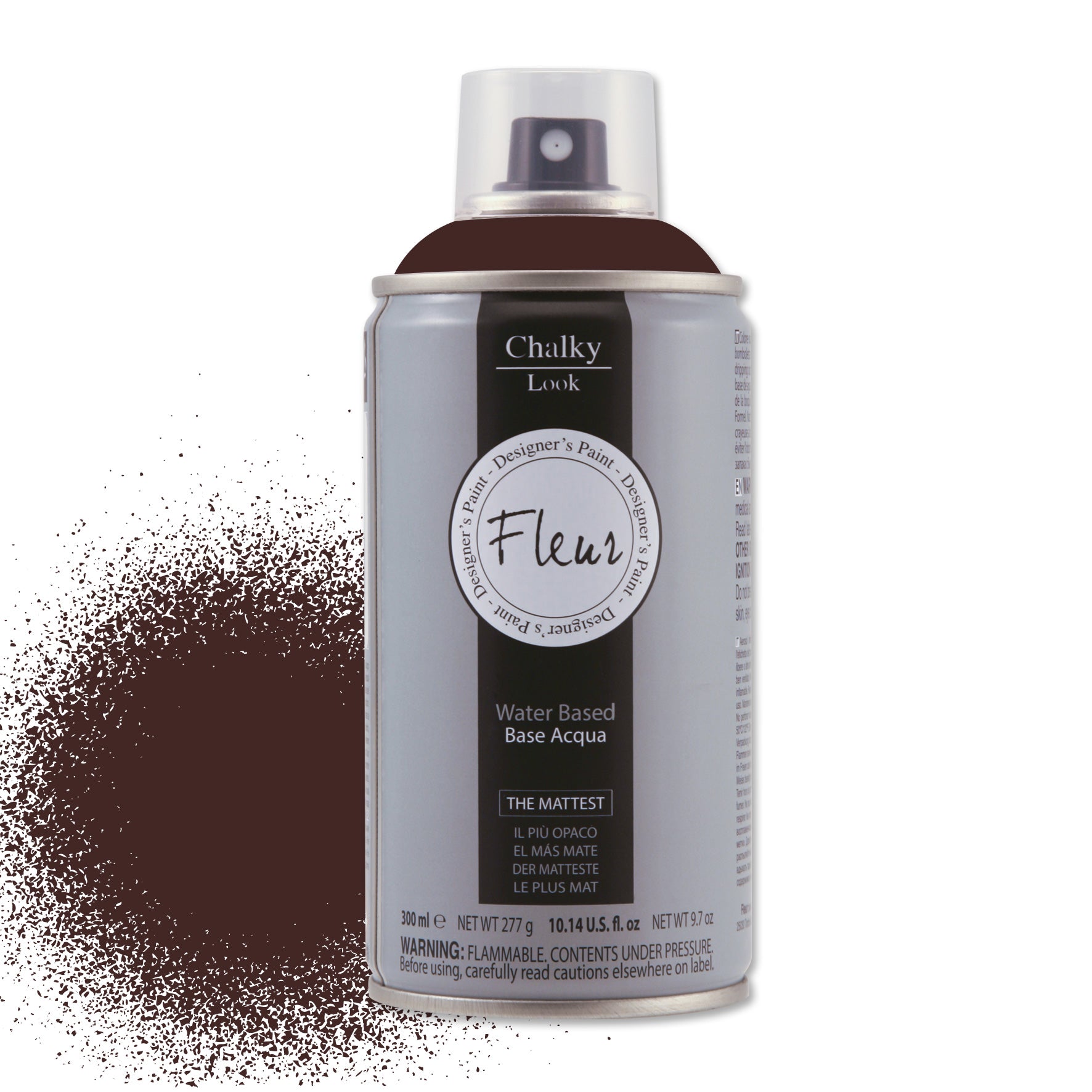 SPRAY FLEUR BURNT UMBER F18 CHALKY LOOK A BASE MINERALE ML.300