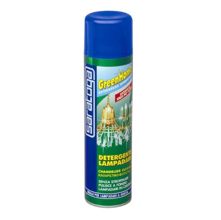 DETERGENTE PER LAMPADARI GREENHOME DA 400ML SARATOGA ELIMINA LO SPORCO PRODOTTO PROFESSIONALE