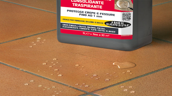 FILA - SALVATERRAZZA L'Anti Infiltrazione Consolidante Traspirante 1L (Solvente)