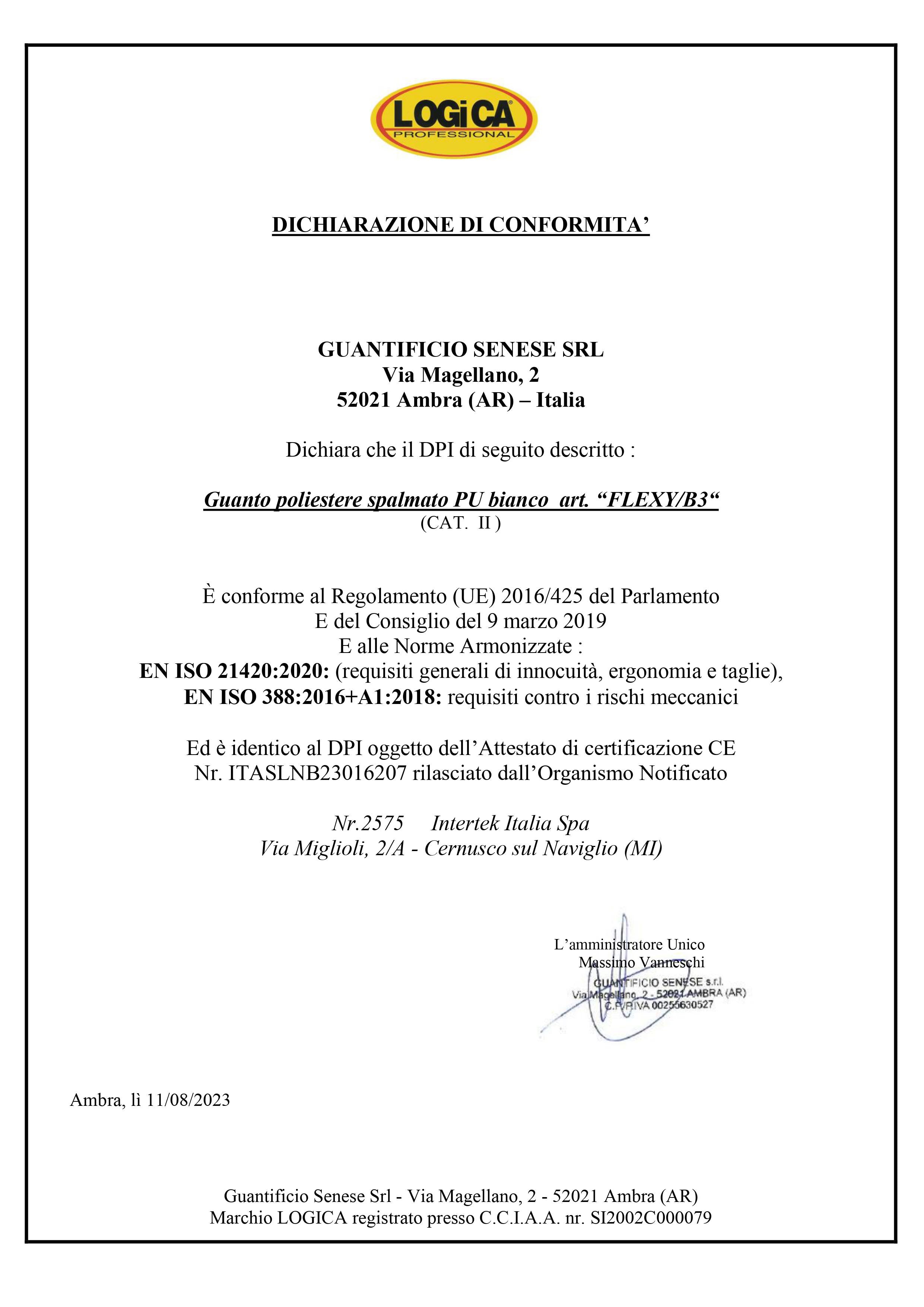 LOGICA - GUANTI Mod: FLEXY/B3