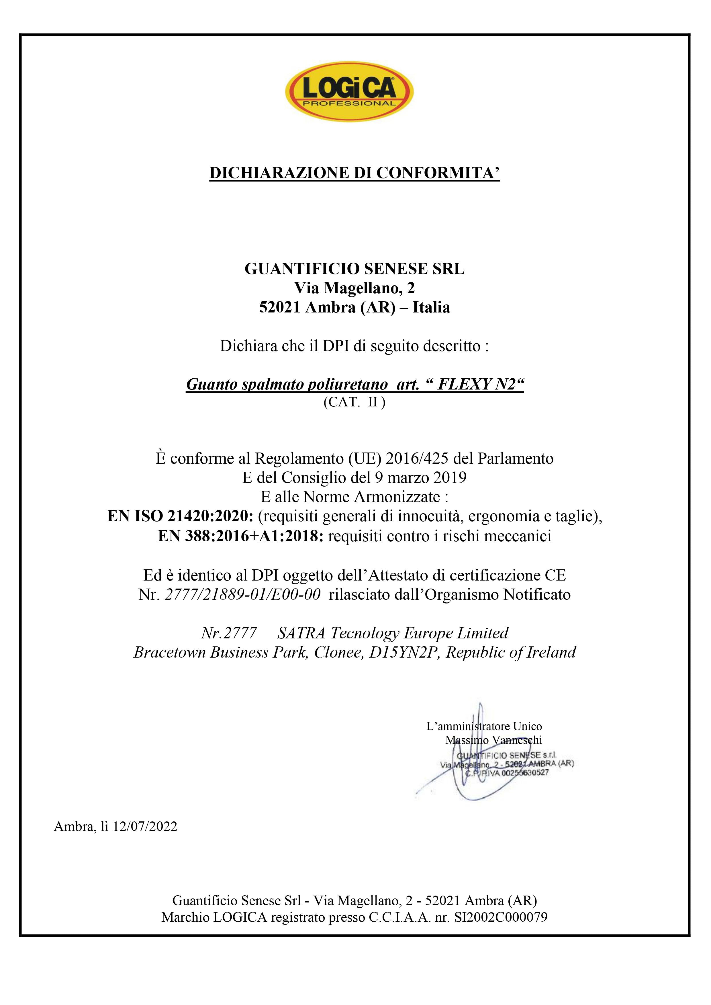 LOGICA - GUANTI Mod: FLEXY/N2