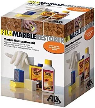 FILA Surface Care Solutions, MARBLE RESTORER, Kit Salvamarmo professionale per il ripristino di piccole superfici in marmo e pietre calcaree