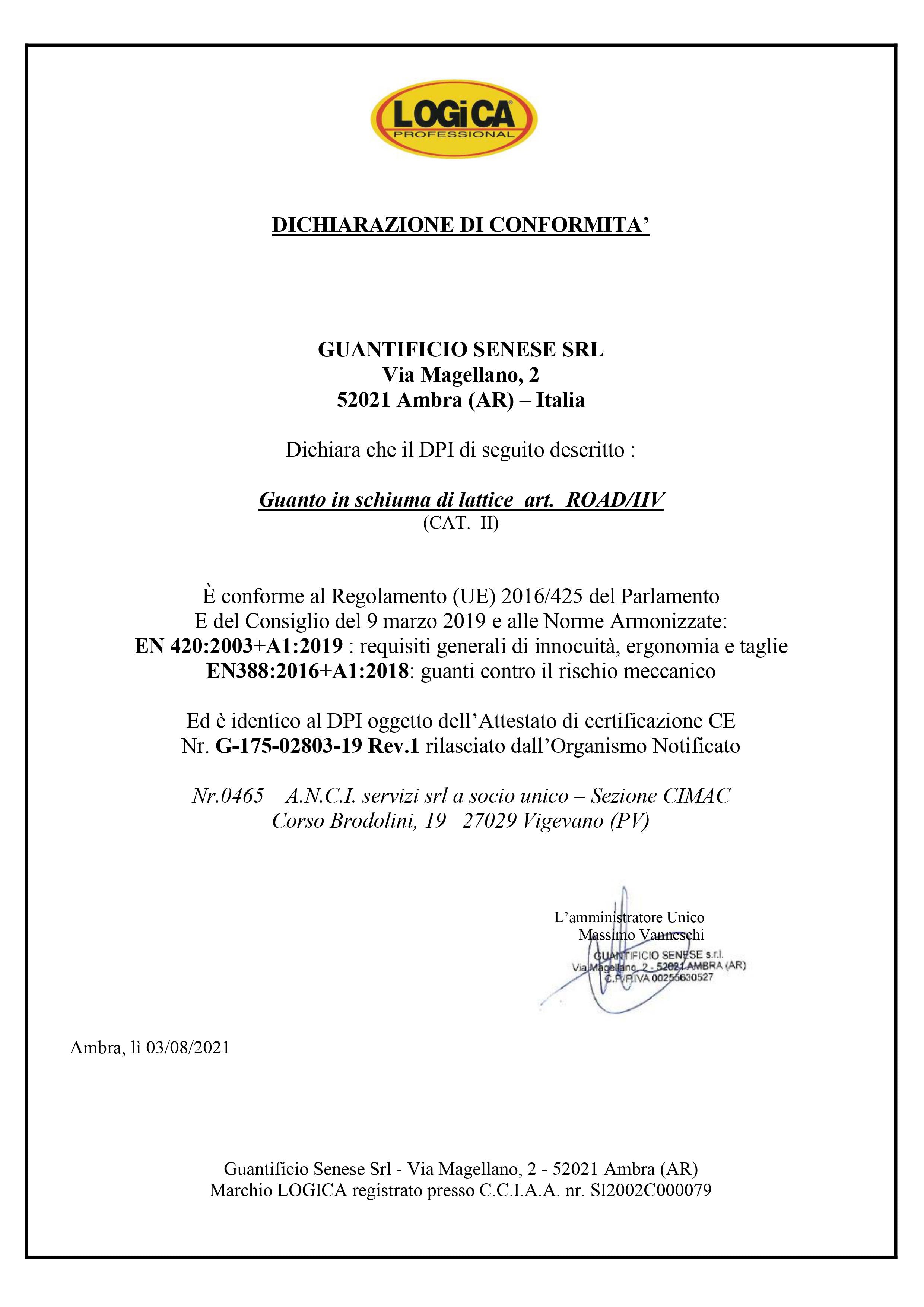 LOGICA - GUANTI Mod: ROADHV 2