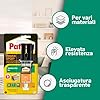 Pattex Power Epoxy Saldatutto Mix 5 minuti, forte colla epossidica bicomponente, colla bicomponente per plastica a elevata tenuta finale, colla multiuso multimateriale, trasparente, 1x28g