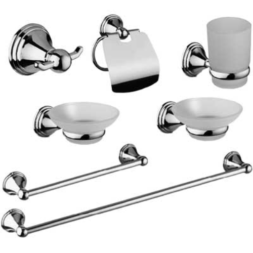 Ideal Star - KIT 7Pz Serie SARA - Cromo / Vetro
