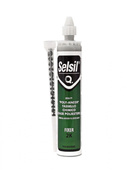 SELSIL - ANCORANTE CHIMICO A BASE POLIESTERE 300 ML - RESINA DA INIEZIONE PER USO GENERALE