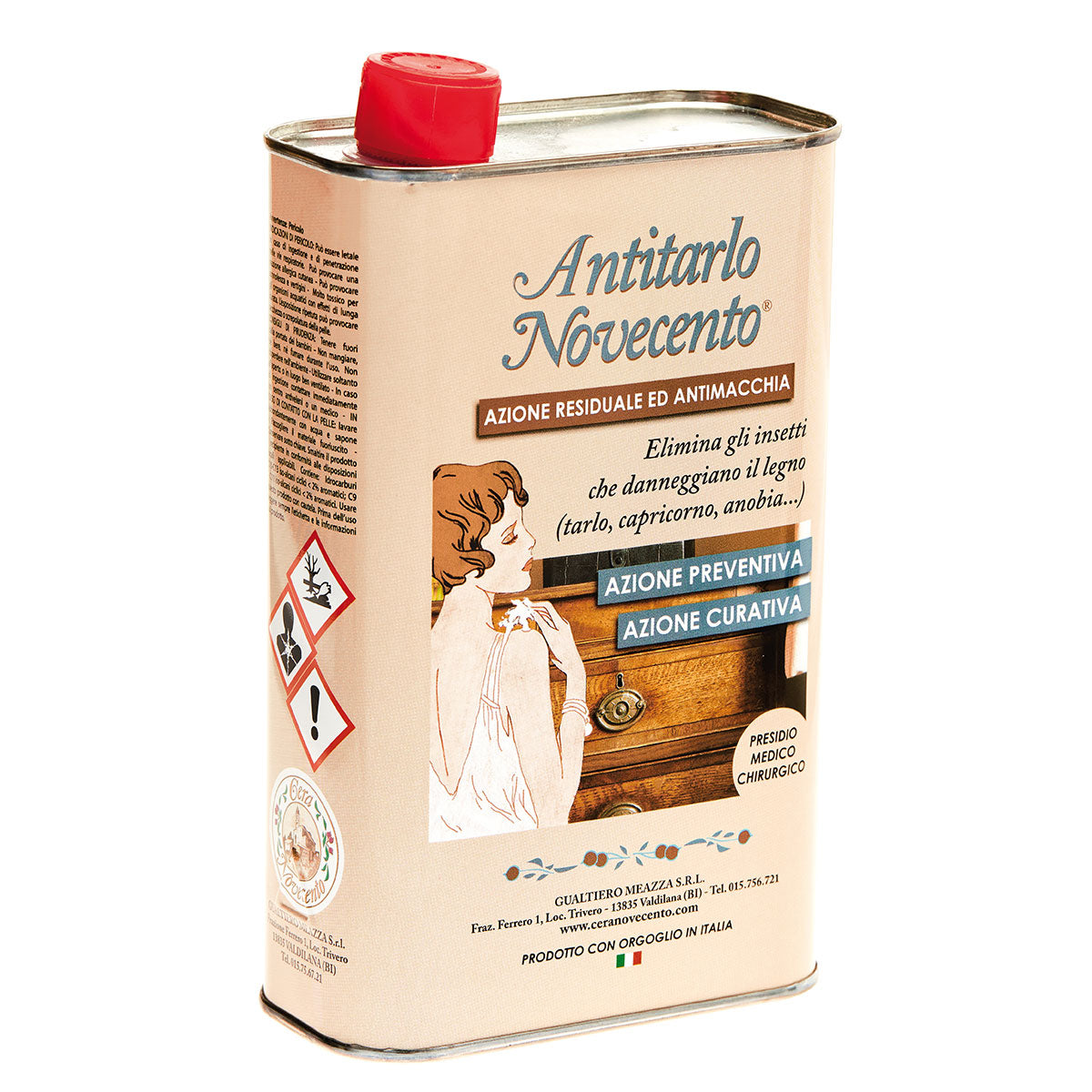 ANTITARLO NOVECENTO - AZIONE RESIDUALE ED ANTIMACCHIA + SIRINGA 250ML
