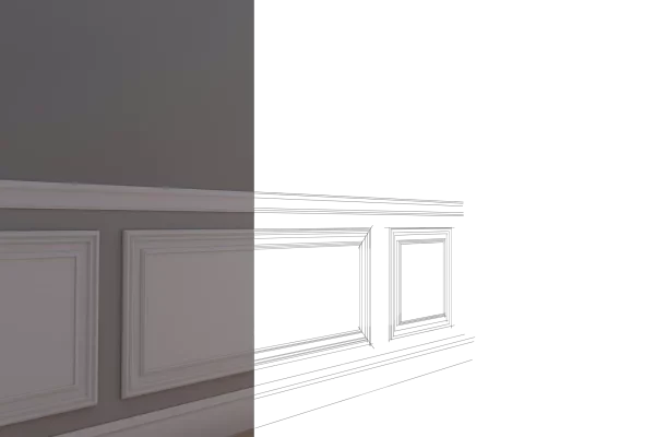 TELAIO BOISERIE CLASSIC ARD - PA111-55 (55x55CM)