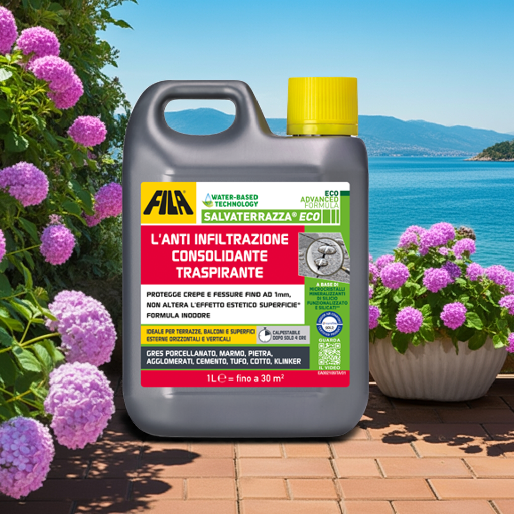 FILA - SALVATERRAZZA (ECO) L'Anti Infiltrazione Consolidante Traspirante 1L