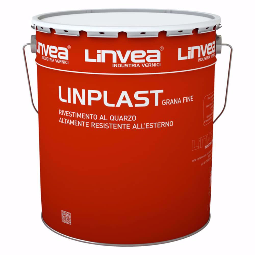 RIVESTIMENTO AL QUARZO LINPLAST GRANA FINE BIANCO - LINVEA