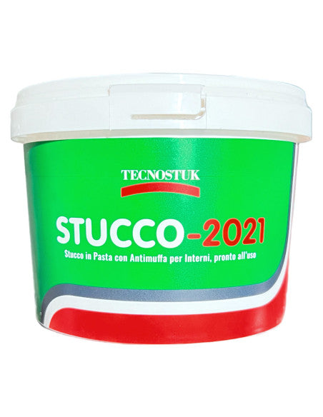 STUCCO 2021 KG.1 stucco in pasta con antimuffa per stuccare crepe e fessure e per rasare pareti
