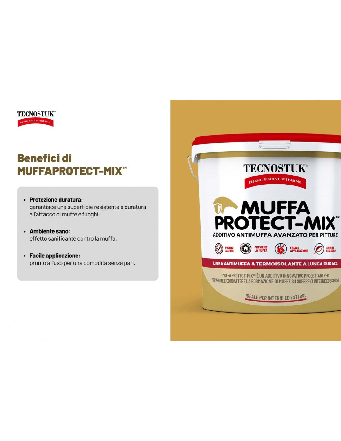 Tecnostuk Muffa Protect-Mix – Additivo antimuffa per pitture 1 lt
