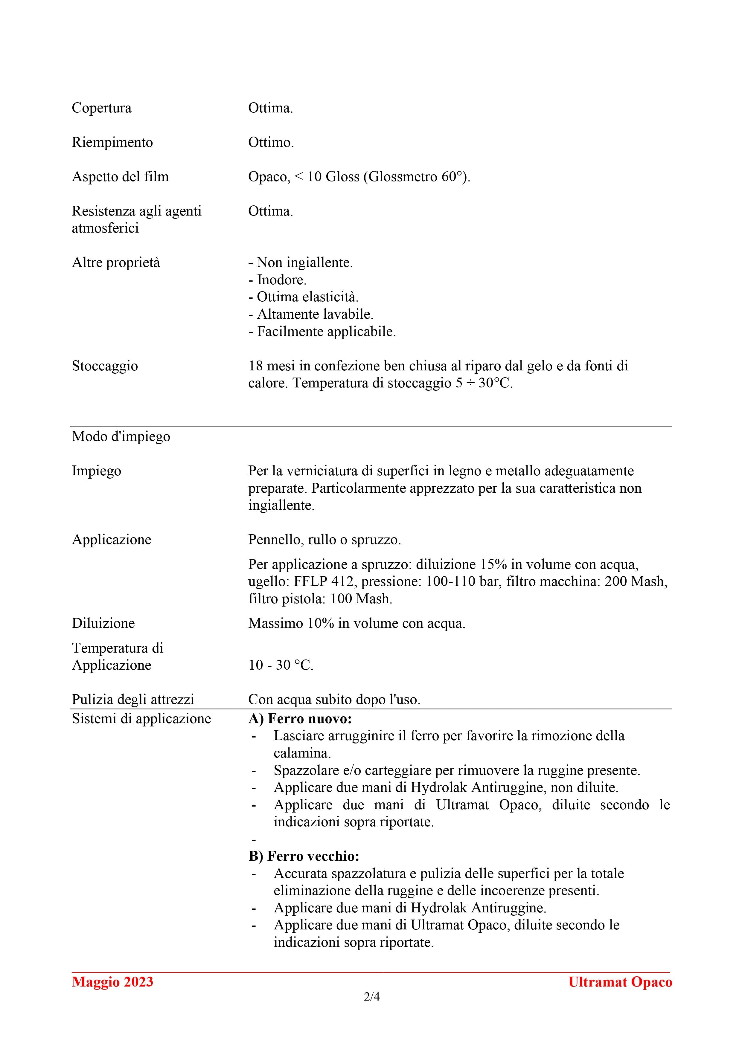 SMALTO LINVEA ULTRAMAT OPACO ML.750