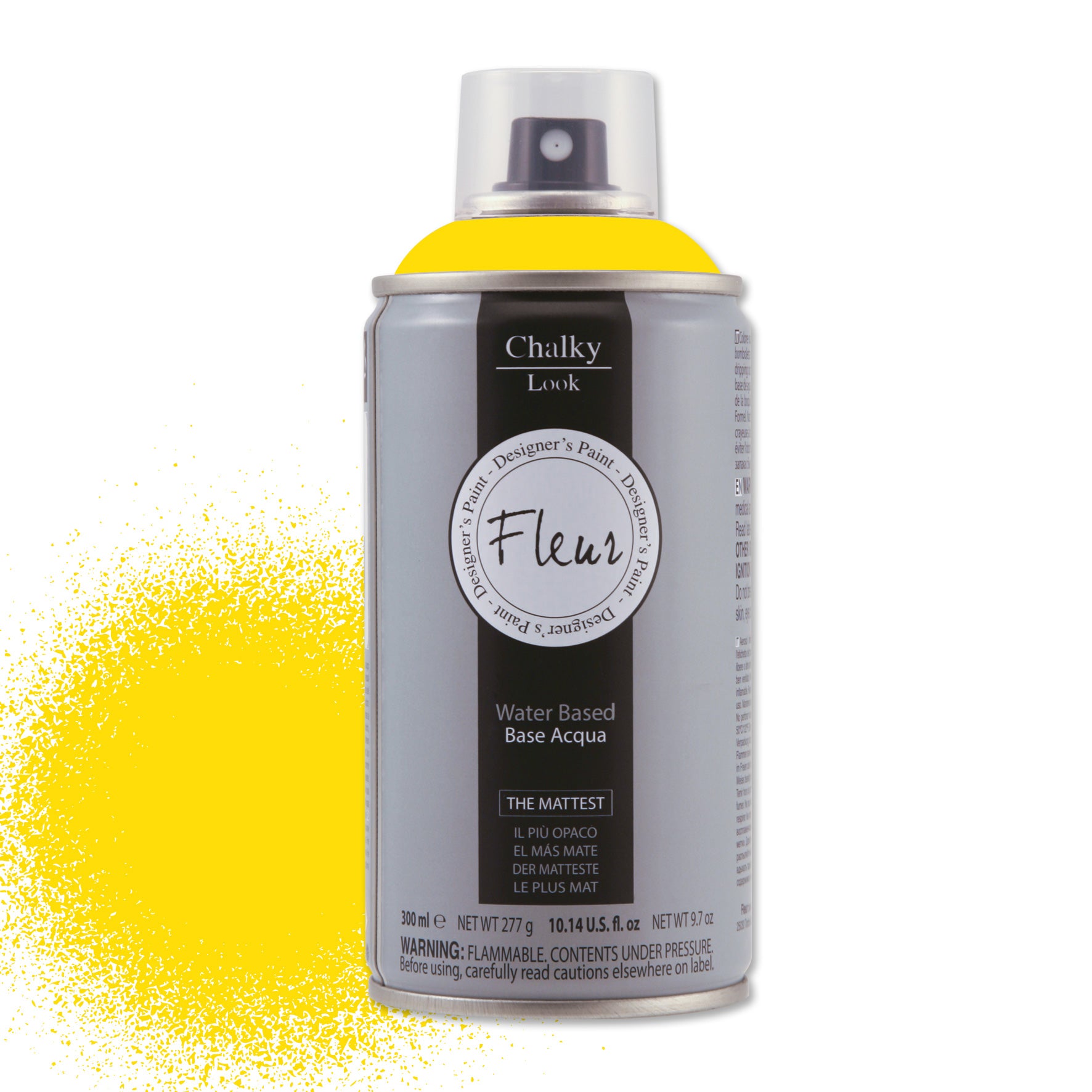 SPRAY FLEUR PRIMARY YELLOW F40 CHALKY LOOK A BASE MINERALE ML.300