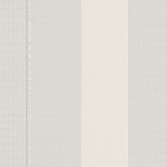 Carta da parati a righe bianche e argento Karl Lagerfeld cod.37848-4 misura 10,05 x 0,53 m