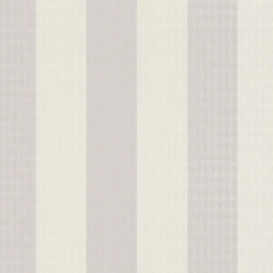 Carta da parati a righe bianche e argento Karl Lagerfeld cod.37849-4 misura 10,05 x 0,53 m