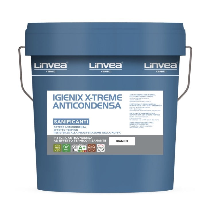 Pittura anticondensa ad effetto termico IGIENIX X-TREME ANTICONDENSA Linvea