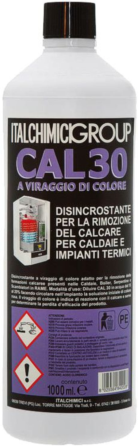 ITALCHIMICI-CAL30 disincrostante caldaie e impianti termici 1lt