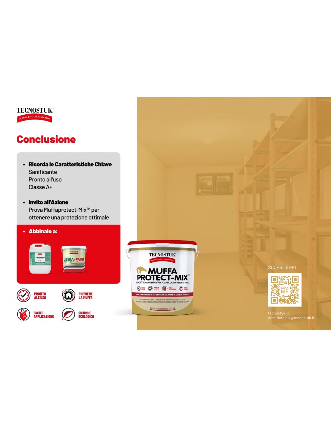 Tecnostuk Muffa Protect-Mix – Additivo antimuffa per pitture 1 lt